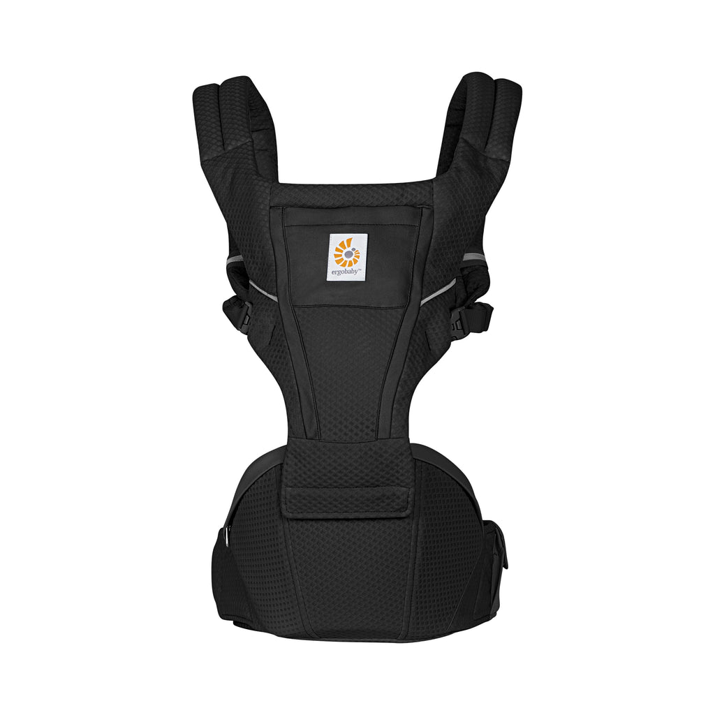 Cangurera Alta 2 en 1 con Asiento de Cadera, Negro Ónix